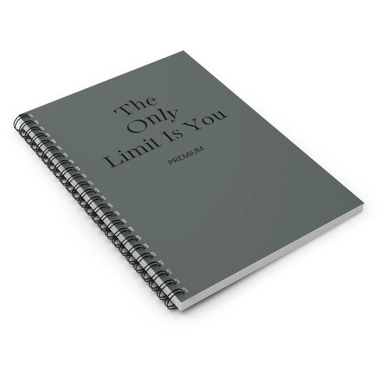 Inspirational Spiral Notebook — "The Only Limit Is You" Ruled Journal Momentum