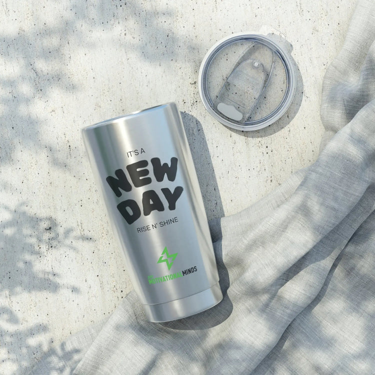 Motivational Tumbler - 20oz Stainless Steel Travel Mug Perfect for Gifts, Work, or Daily Use Printify