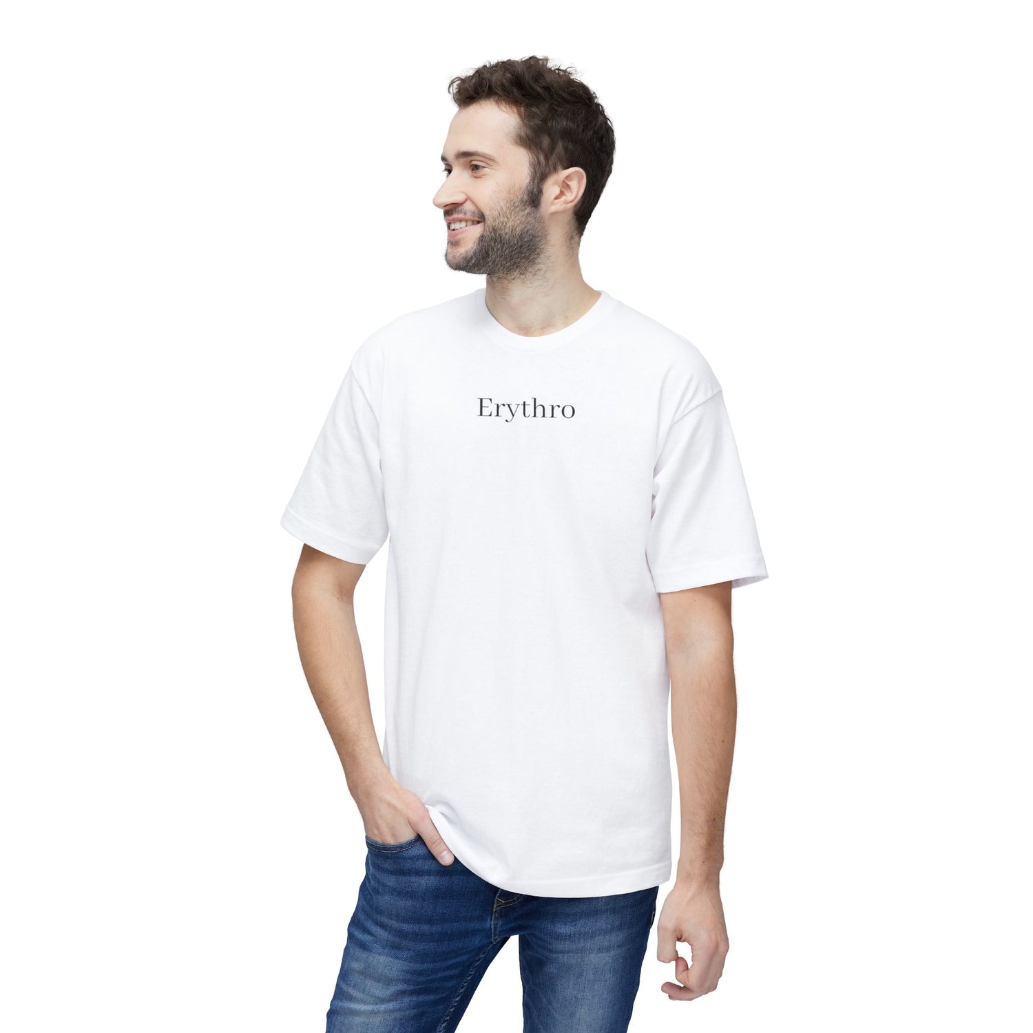 Erythro Heart T-Shirt — Glossy Red Heart Graphic Tee