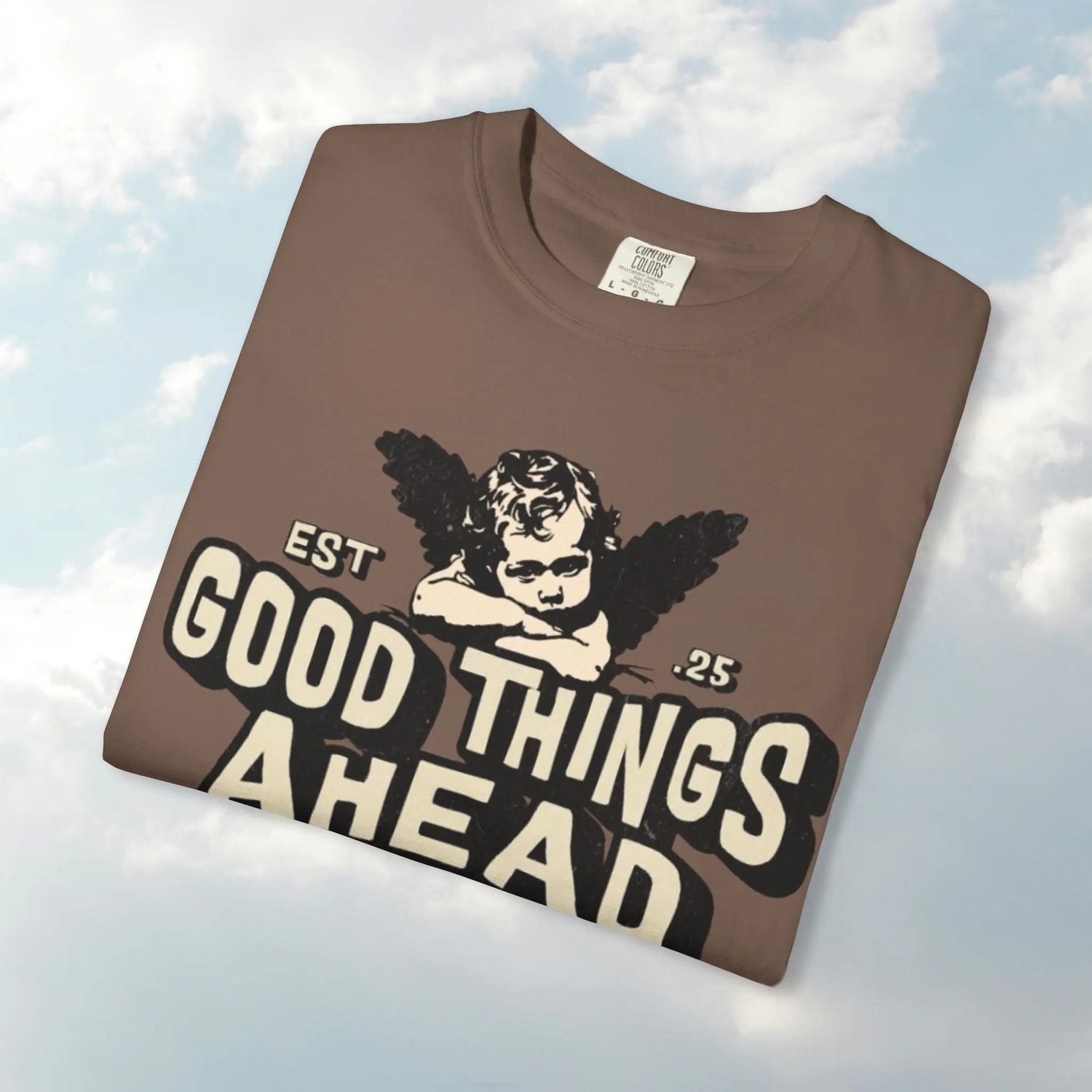 Good Things Ahead T-Shirt | Vintage Vibe, Unisex Tee, Divine Energy Shirt, Graphic Tee, Gift for Optimists Printify