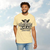 Good Things Ahead T-Shirt | Vintage Vibe, Unisex Tee, Divine Energy Shirt, Graphic Tee, Gift for Optimists Printify