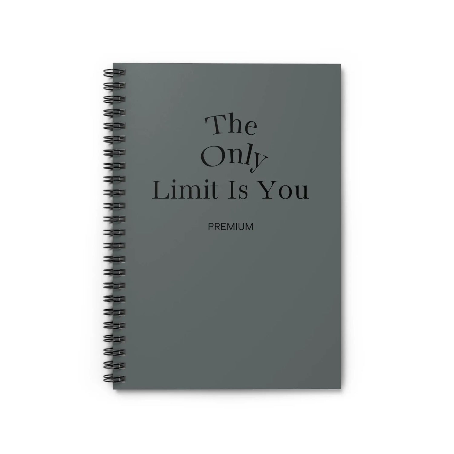Inspirational Spiral Notebook — "The Only Limit Is You" Ruled Journal Momentum