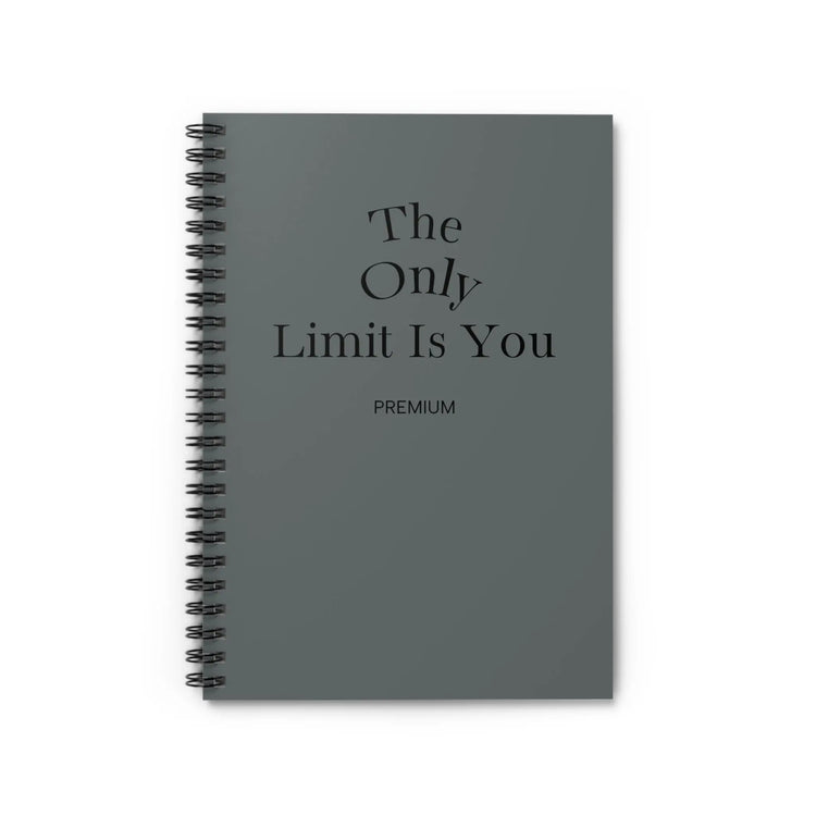 Inspirational Spiral Notebook — "The Only Limit Is You" Ruled Journal Momentum