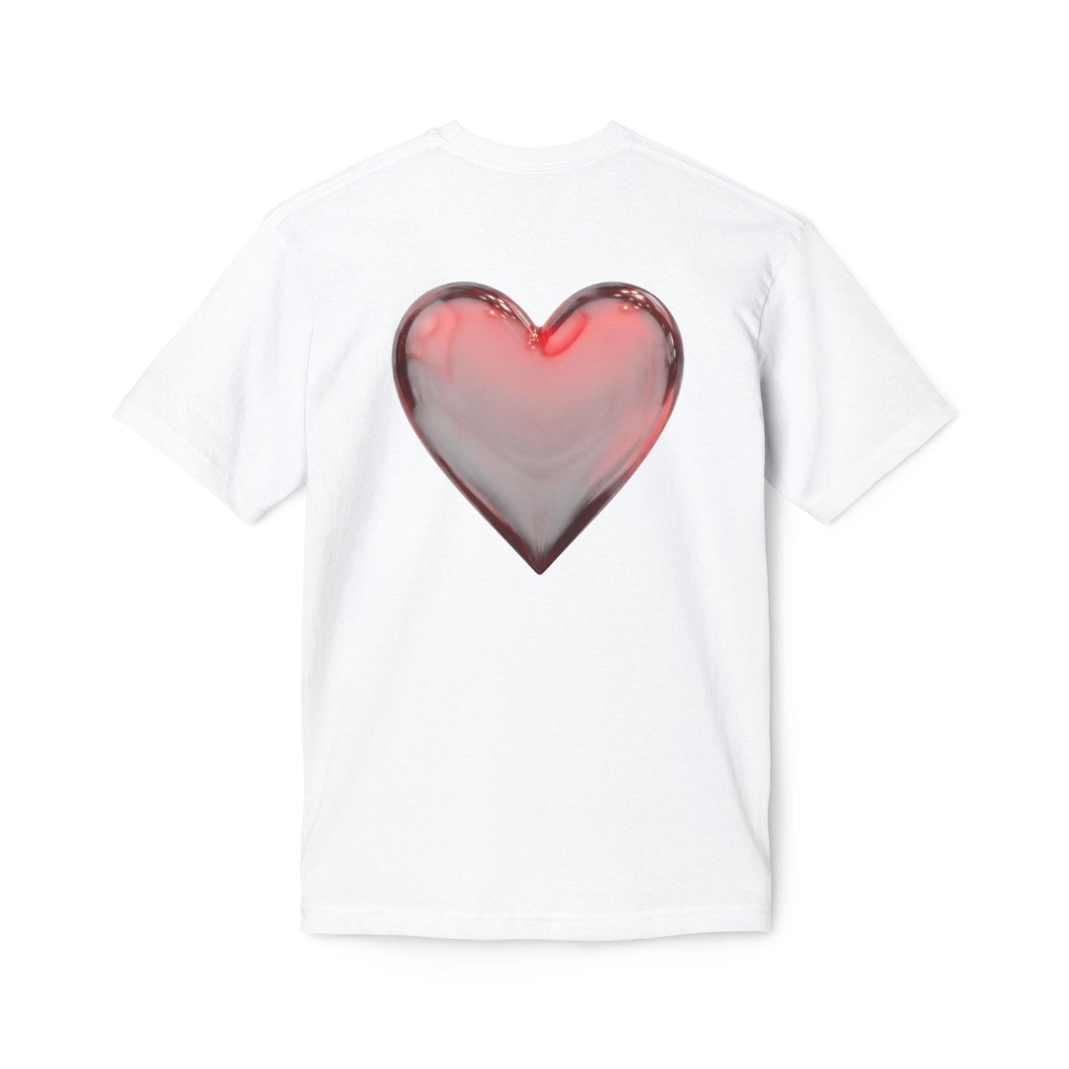 Erythro Heart T-Shirt — Glossy Red Heart Graphic Tee