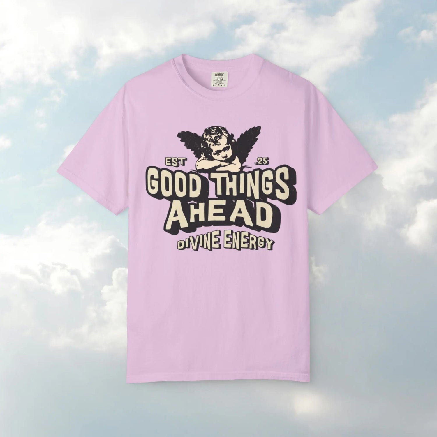 Good Things Ahead T-Shirt | Vintage Vibe, Unisex Tee, Divine Energy Shirt, Graphic Tee, Gift for Optimists Printify