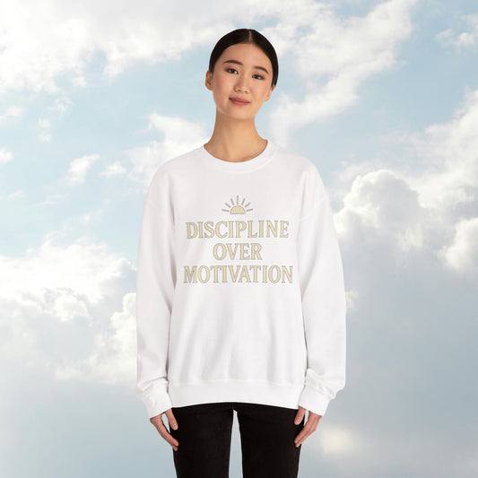 Motivational Crewneck Sweatshirt - Cozy Top for Gym, Self-Care, Fitness, Gifting, Inspirational Style