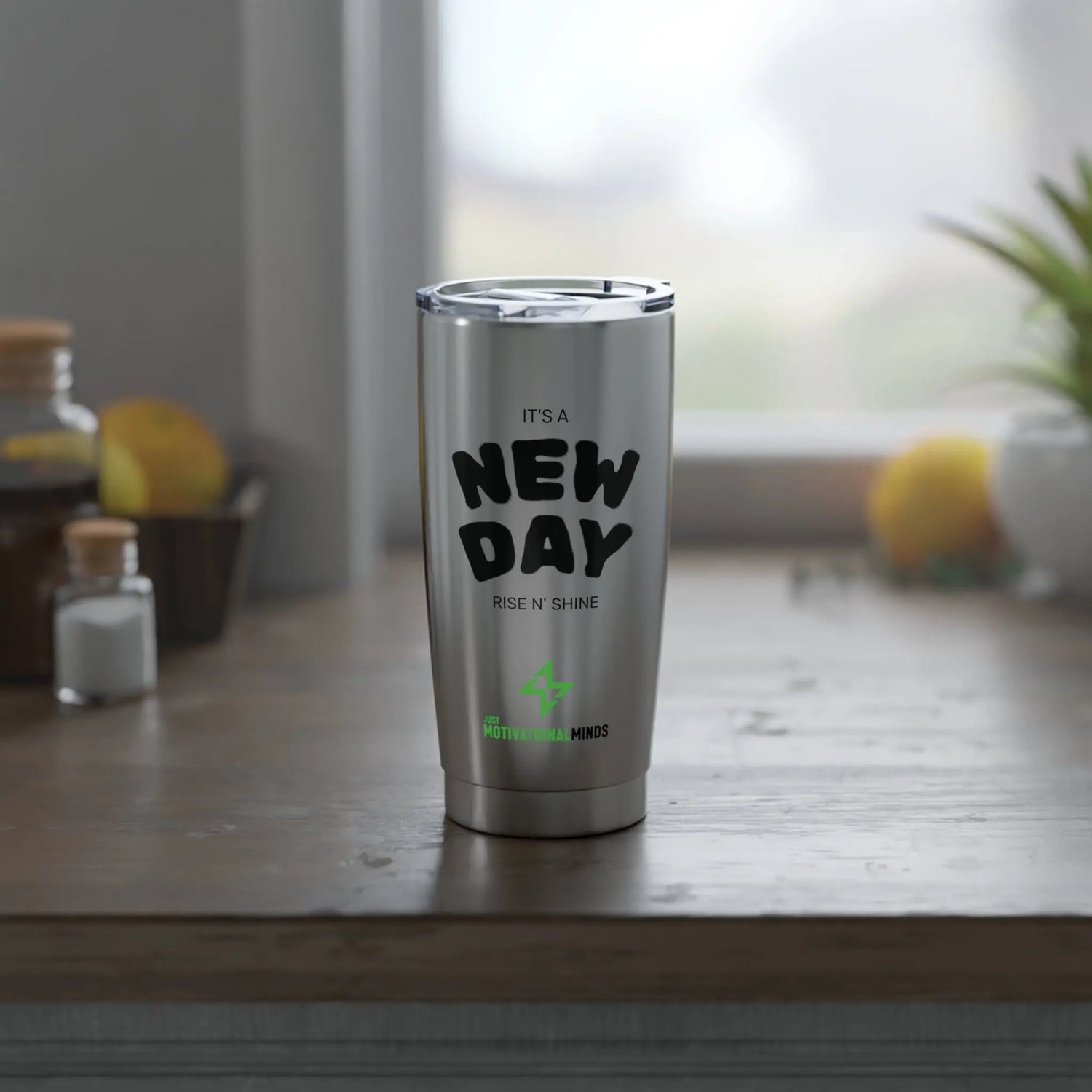 Motivational Tumbler - 20oz Stainless Steel Travel Mug Perfect for Gifts, Work, or Daily Use Printify