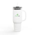 Insulated 40oz Travel Mug – Motivational Minds Logo, Double-Wall Stainless Tumbler with Straw & Handle Momentum