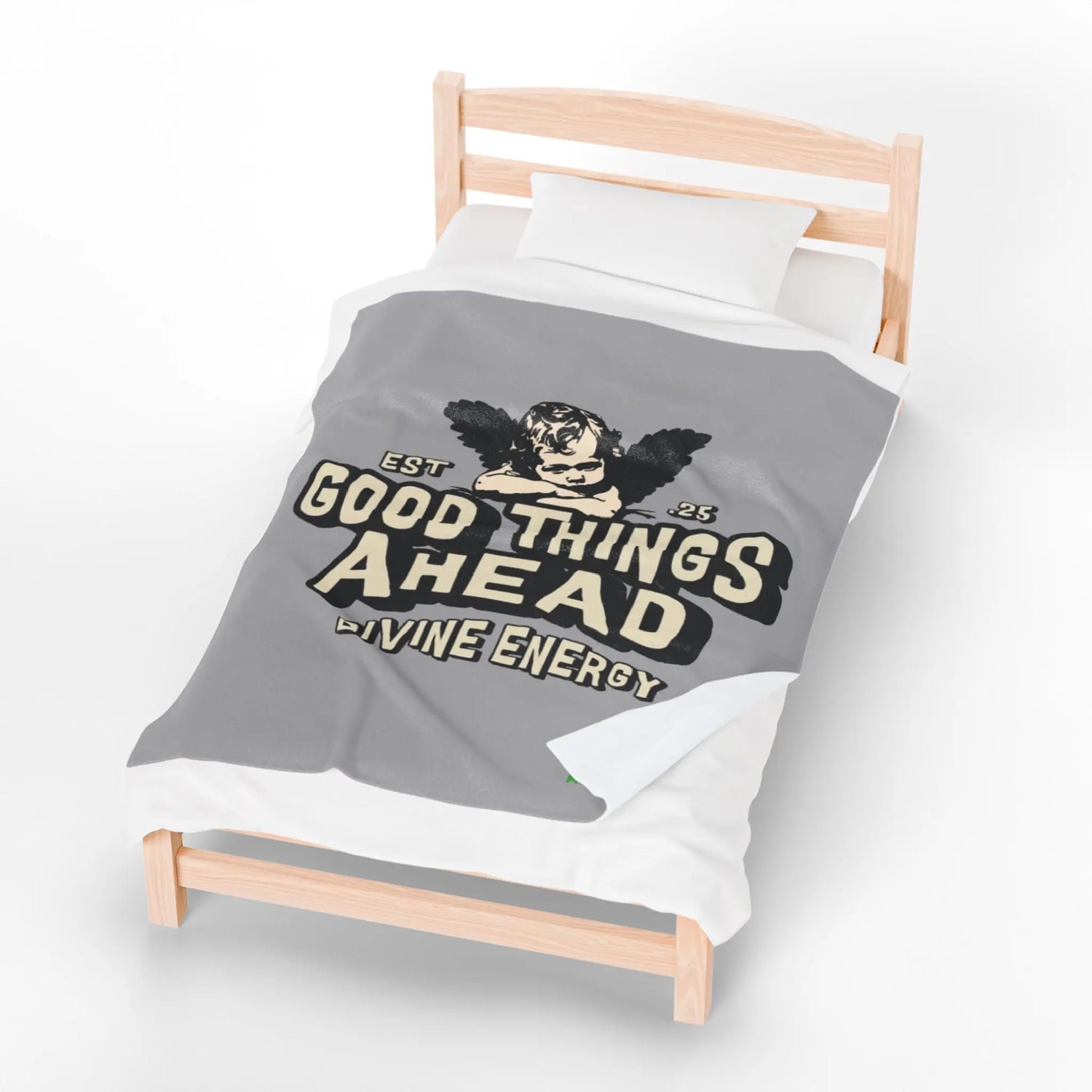 Good Things Ahead Angel Blanket | Velveteen Plush throw Momentum