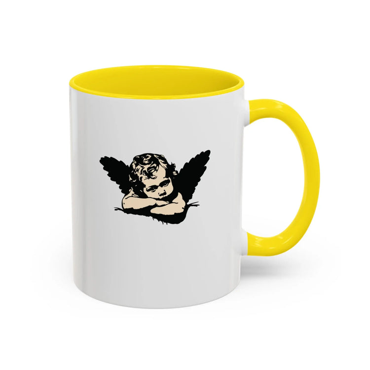 Cherub Angel Accent Coffee Mug — Vintage Cherub Design, 11oz & 15oz Momentum