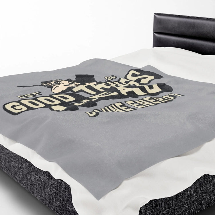 Good Things Ahead Angel Blanket | Velveteen Plush throw Momentum