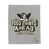 Good Things Ahead Angel Blanket | Velveteen Plush throw Momentum
