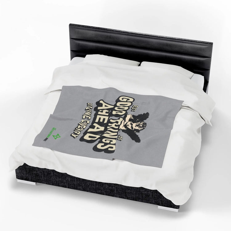 Good Things Ahead Angel Blanket | Velveteen Plush throw Momentum