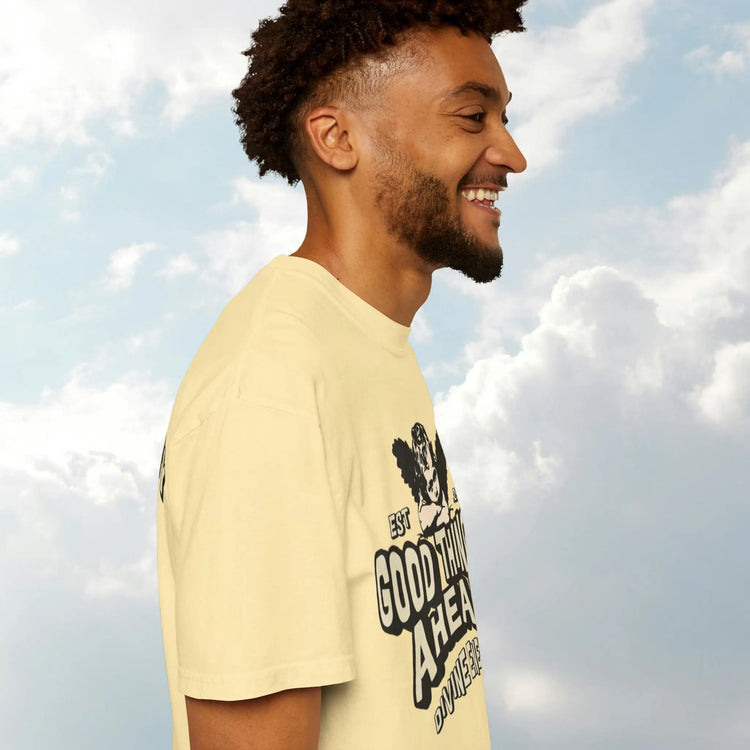 Good Things Ahead T-Shirt | Vintage Vibe, Unisex Tee, Divine Energy Shirt, Graphic Tee, Gift for Optimists Printify