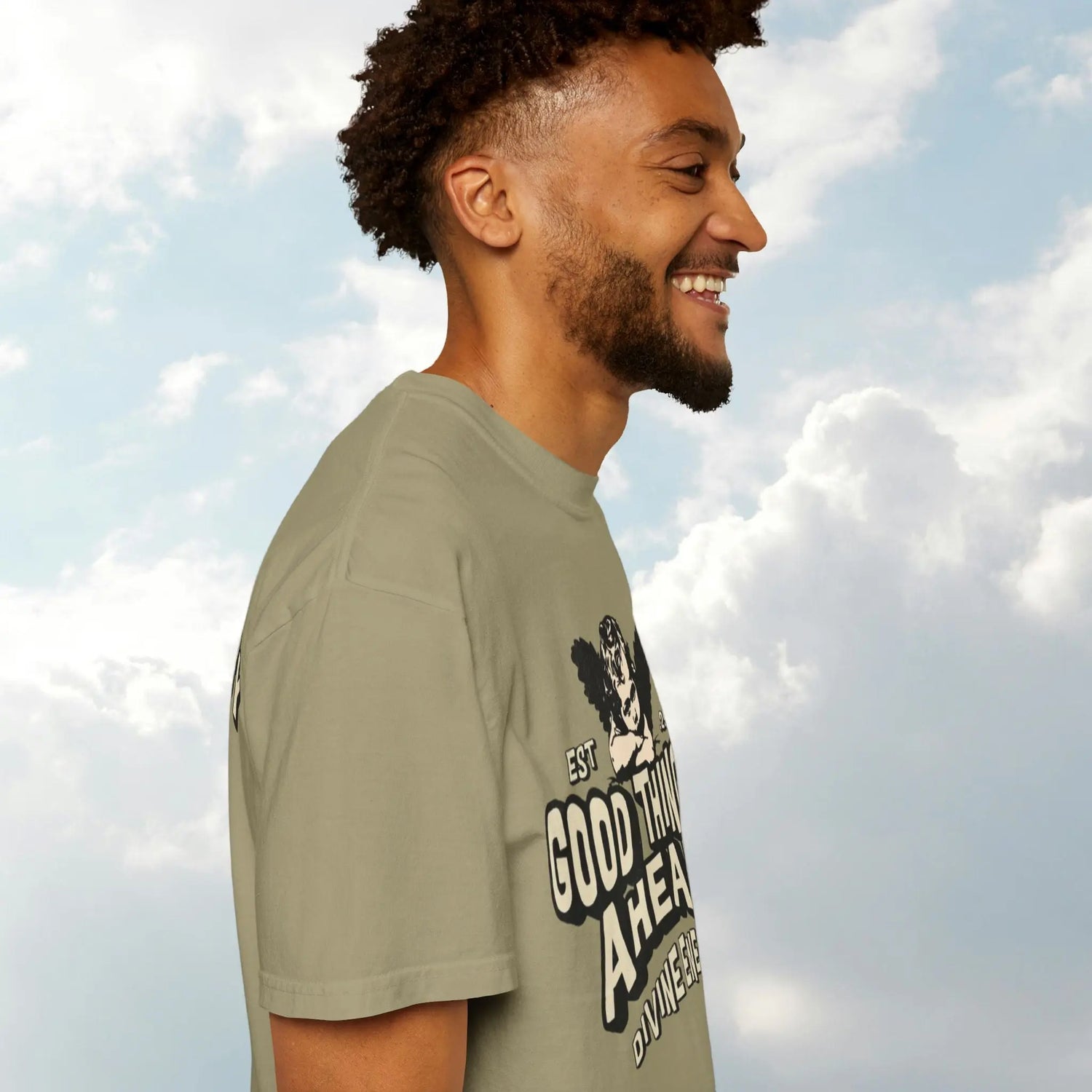 Good Things Ahead T-Shirt | Vintage Vibe, Unisex Tee, Divine Energy Shirt, Graphic Tee, Gift for Optimists Printify