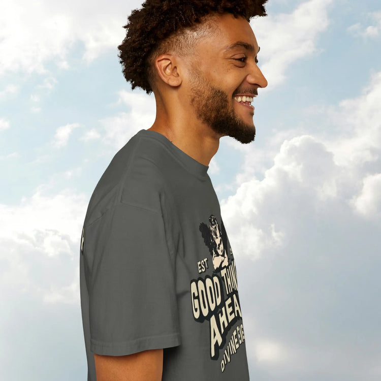 Good Things Ahead T-Shirt | Vintage Vibe, Unisex Tee, Divine Energy Shirt, Graphic Tee, Gift for Optimists Printify