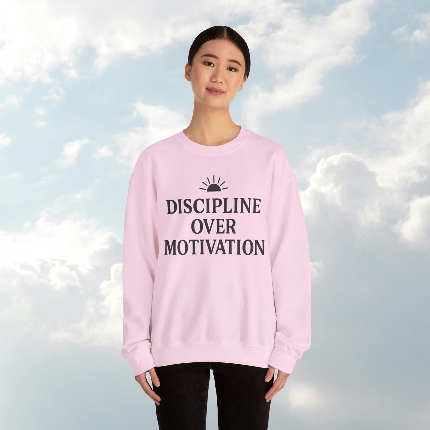 Motivational Crewneck Sweatshirt - Cozy Top for Gym, Self-Care, Fitness, Gifting, Inspirational Style