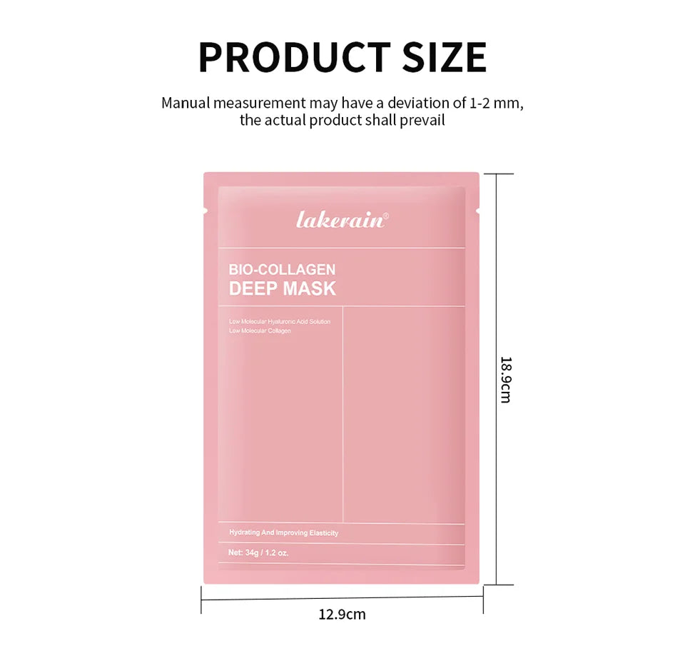Bio-Collagen Deep Face Mask Shrink Pores Deep Hydrating Overnight Mask Moisturizing Refreshing Brightening Face Skin Care