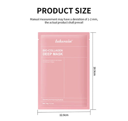 Bio-Collagen Deep Face Mask Shrink Pores Deep Hydrating Overnight Mask Moisturizing Refreshing Brightening Face Skin Care