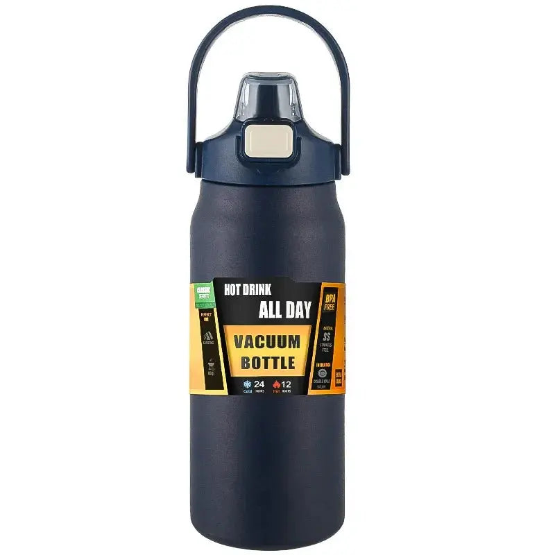 Outdoor Portable Stainless Steel Thermal Mug Tumbler Vacuum Flasks Cold and Hot Sports Water Bottle with Straw Momentum