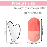 Ice Face Roller Stainless Steel Gua Sha Board Set Facial Massager Face Massage Roller Face Lifting Beauty Skin Care Tools Momentum