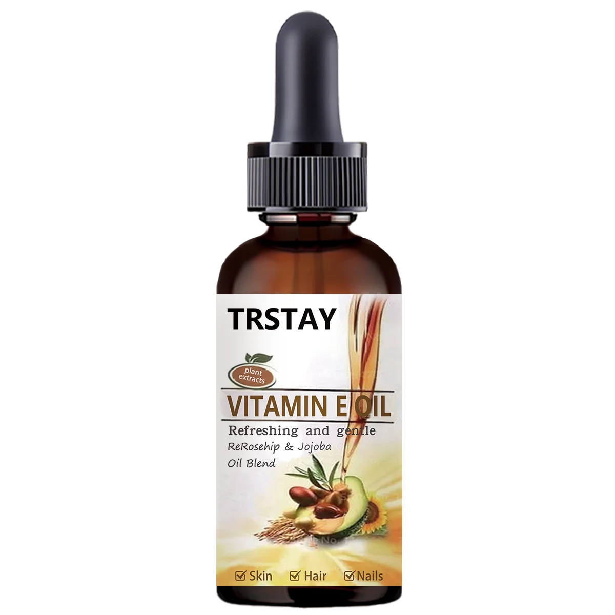 Pure Natural Vitamin E Oil Face Body Massage Spa Avocado Essential Oils Cold Pressed Moisturizer Serum