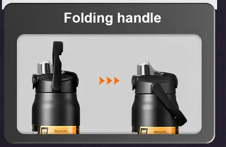 Outdoor Portable Stainless Steel Thermal Mug Tumbler Vacuum Flasks Cold and Hot Sports Water Bottle with Straw Momentum