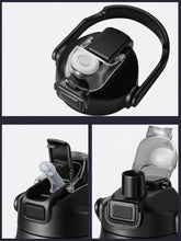 Outdoor Portable Stainless Steel Thermal Mug Tumbler Vacuum Flasks Cold and Hot Sports Water Bottle with Straw Momentum