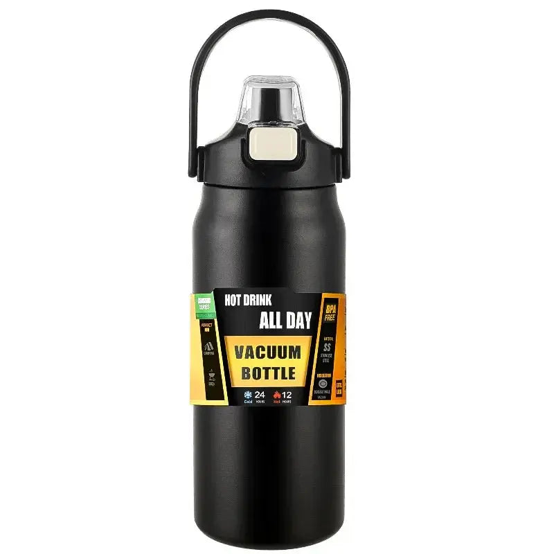 Outdoor Portable Stainless Steel Thermal Mug Tumbler Vacuum Flasks Cold and Hot Sports Water Bottle with Straw Momentum